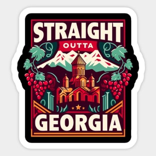 Straight Outta Georgia Sticker